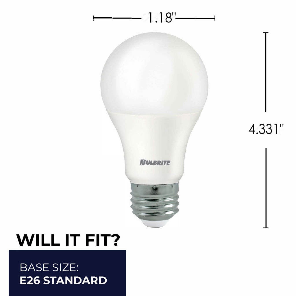 774246 - Frost A19 LED Light Bulb - 9 Watt - 5000K - 8 Pack