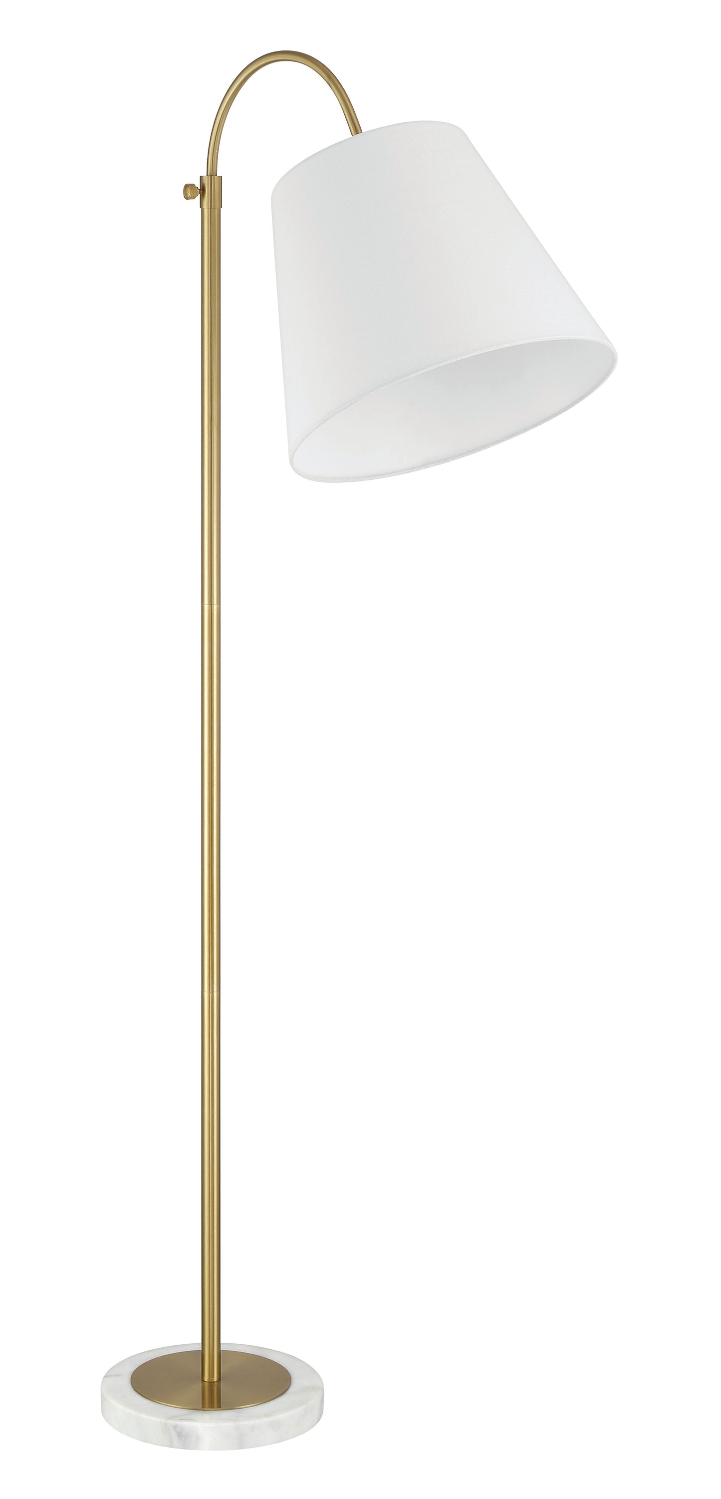 87006SB-F - Girard 1 Light 72" High Floor Lamp - Satin Brass