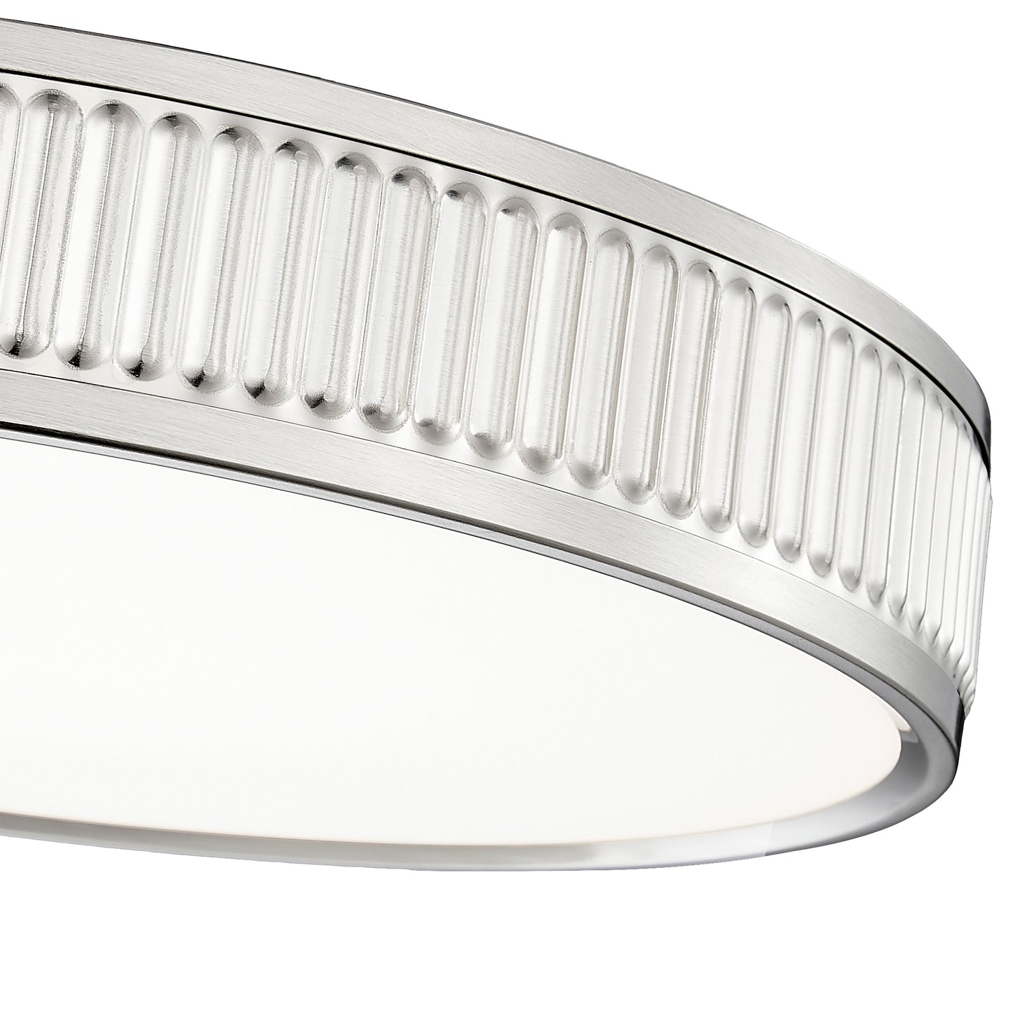 1013F16-BN-LED - Stari 1 Light Flush 17" Mount - Brushed Nickel