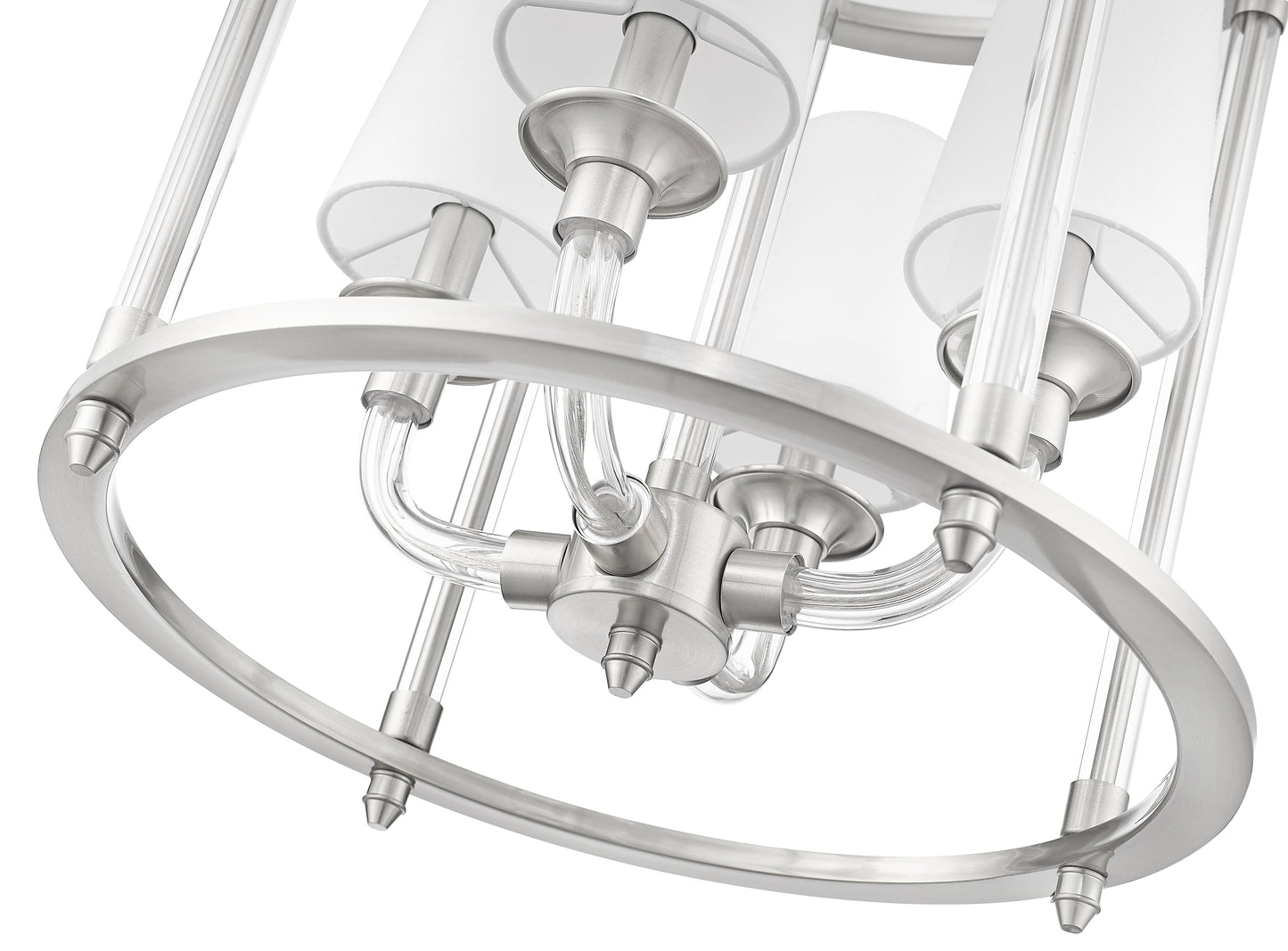1950-4C-BN - Katerina 4 Light 16" Chandelier - Brushed Nickel