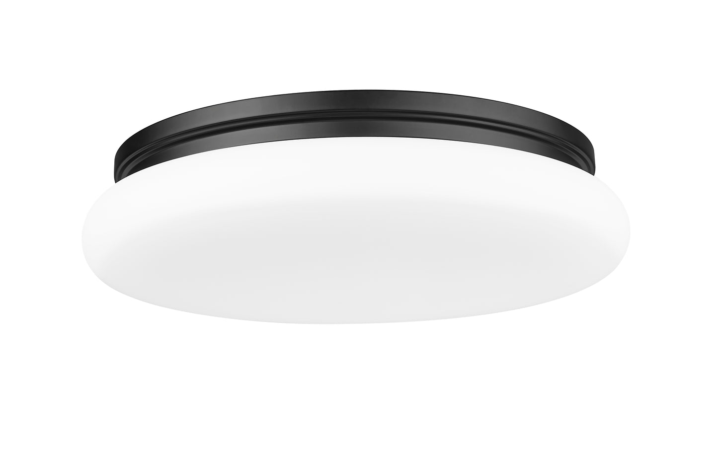 1025F20-MB-LED - Soleil 1 Light Flush 20" Mount - Matte Black