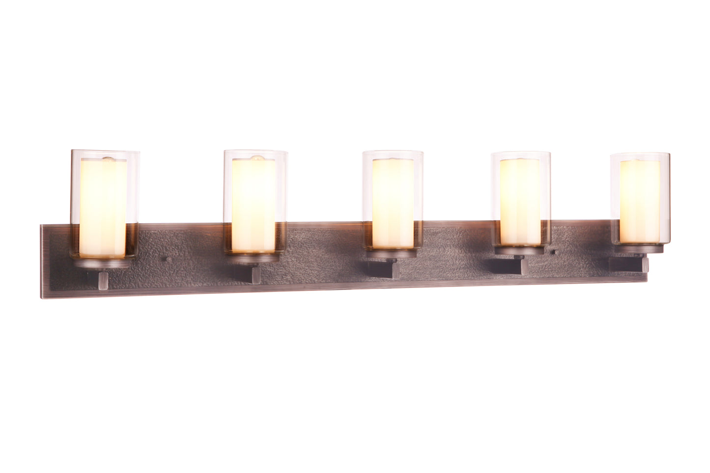 11642NIVNI5 - Texture 5 Light 42" Wide Vanity Light - Natural Iron / Vintage Iron