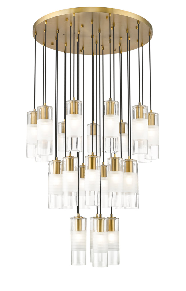824P-27R-MGLD - Alton 27 Light 36" Chandelier - Modern Gold