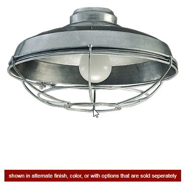 LK984FB - 1 Light Wire Cage Light Kit in Flat Black