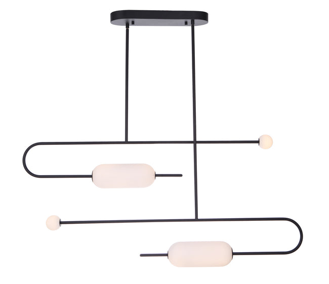 53874-FB-LED - Tuli 1 Light 6.9" Wide Island Light - Flat Black