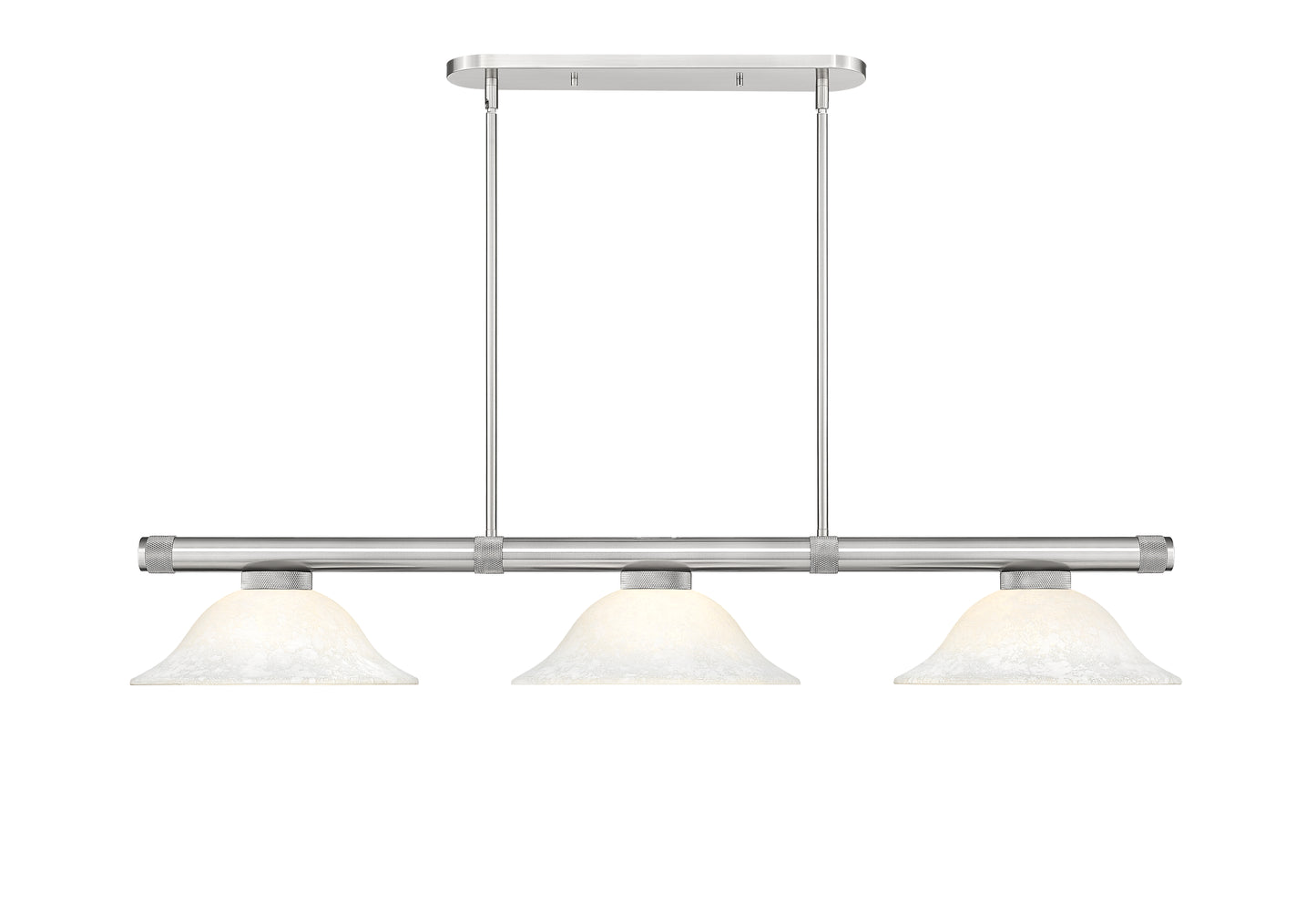 3050-3BN-WM16 - Vanguard 3 Light 58" Billiard - Brushed Nickel