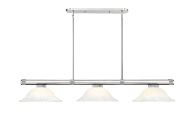 3050-3BN-WM16 - Vanguard 3 Light 58" Billiard - Brushed Nickel