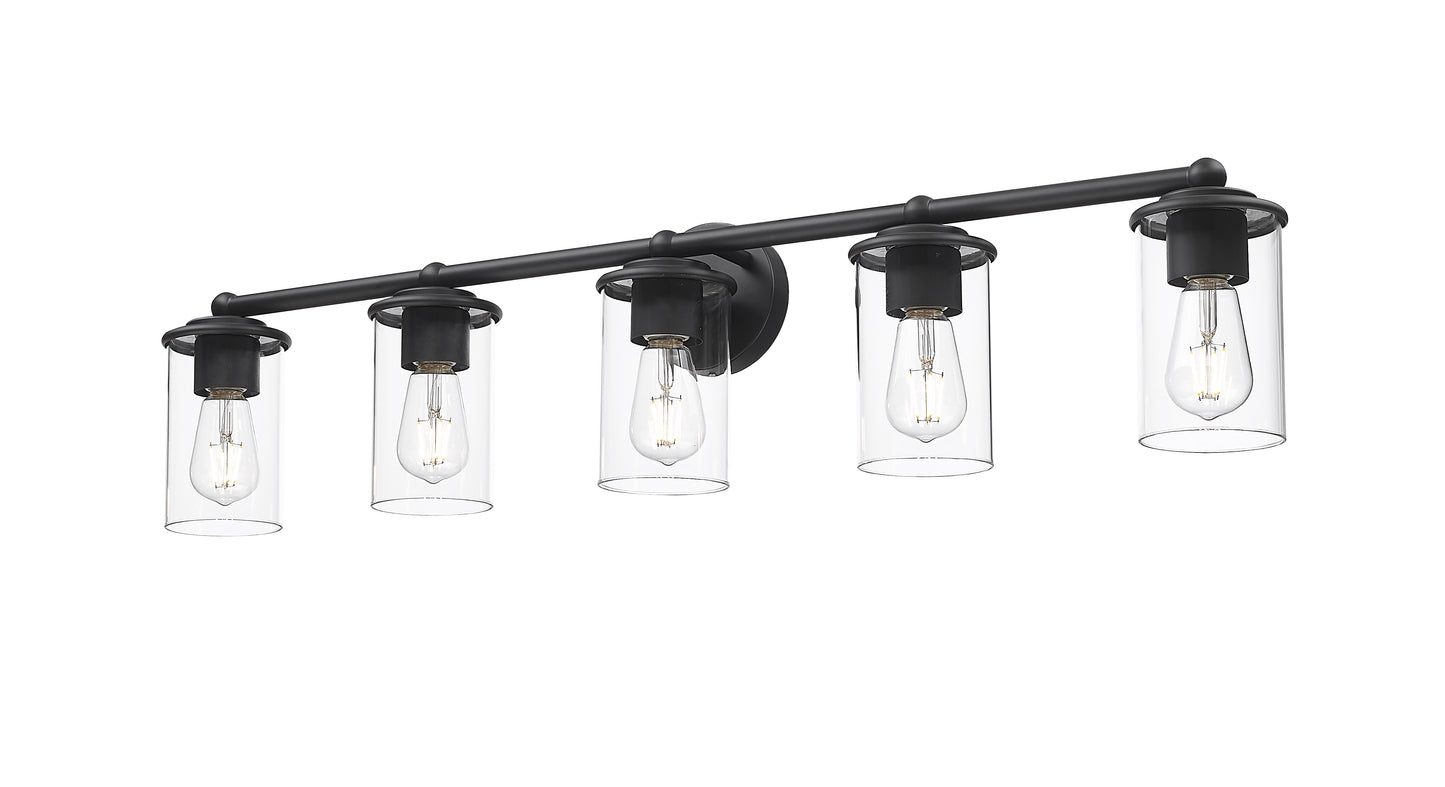 742-5V-MB - Thayer 5 Light 39" Vanity - Matte Black