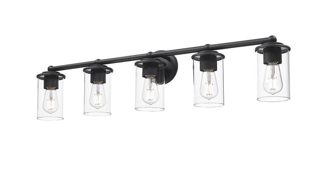 742-5V-MB - Thayer 5 Light 39" Vanity - Matte Black