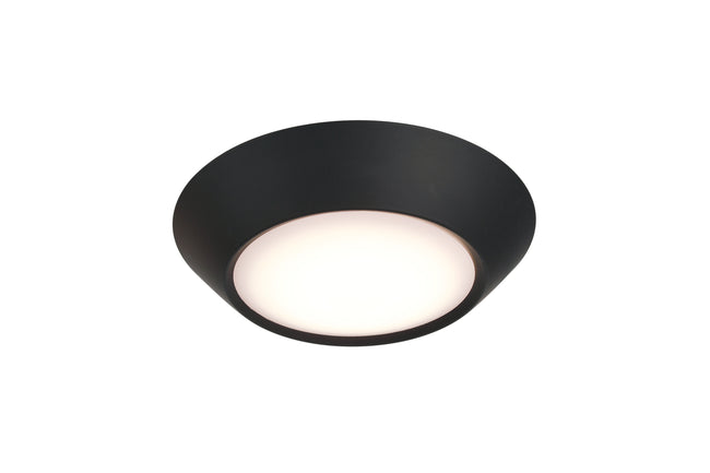 X9304-FB-LED - LED Flush 5.9" Wide Flush Mount - Flat Black