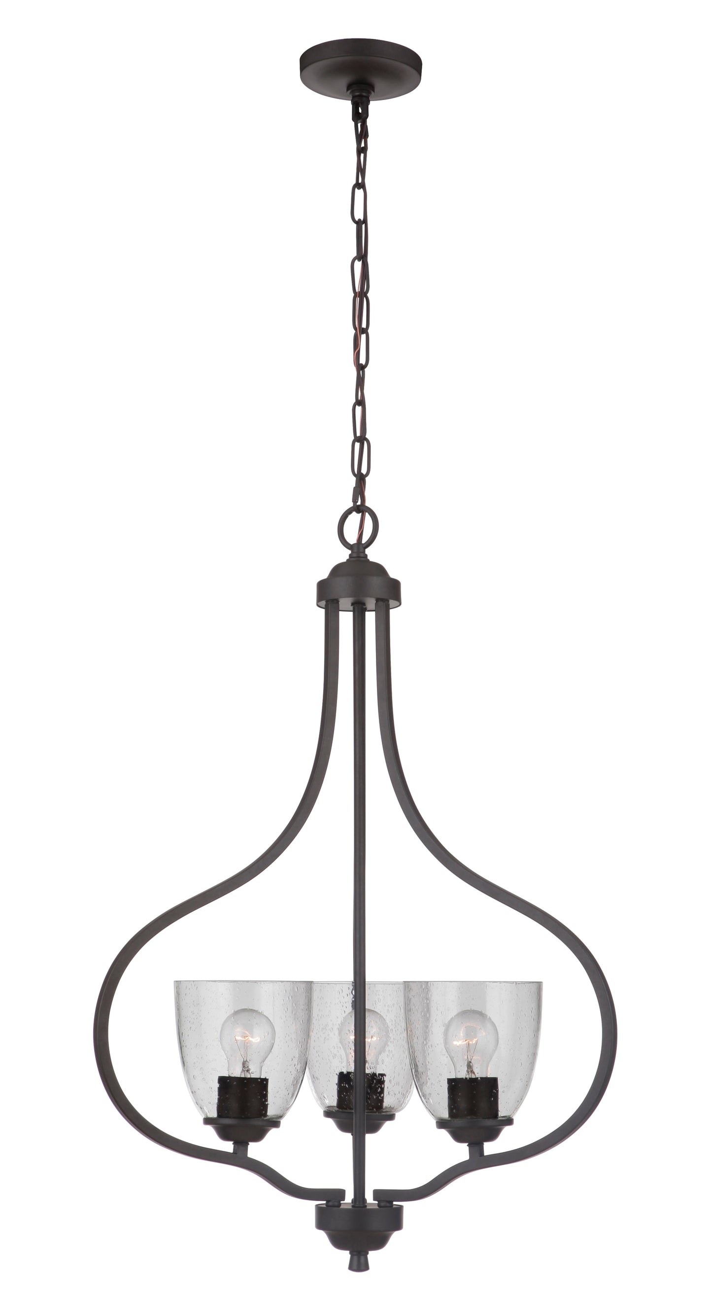 49933-ESP - Serene 3 Light 22" Wide Foyer Light - Espresso