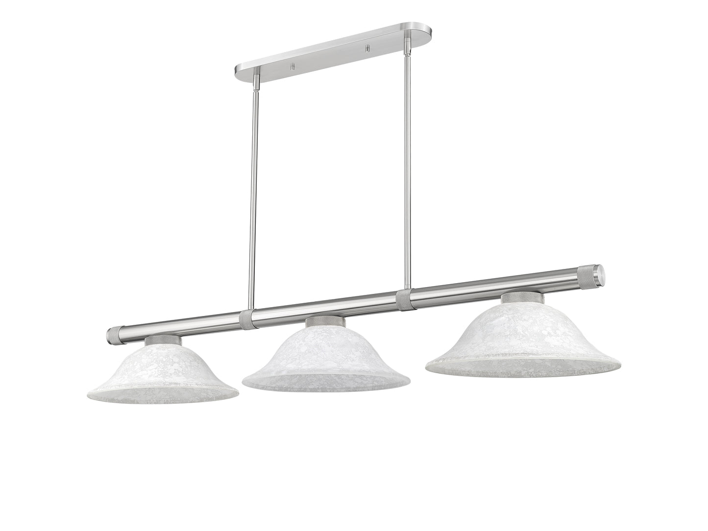 3050-3BN-WM16 - Vanguard 3 Light 58" Billiard - Brushed Nickel