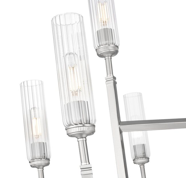 3047-9BN - Esme 9 Light 38" Chandelier - Brushed Nickel