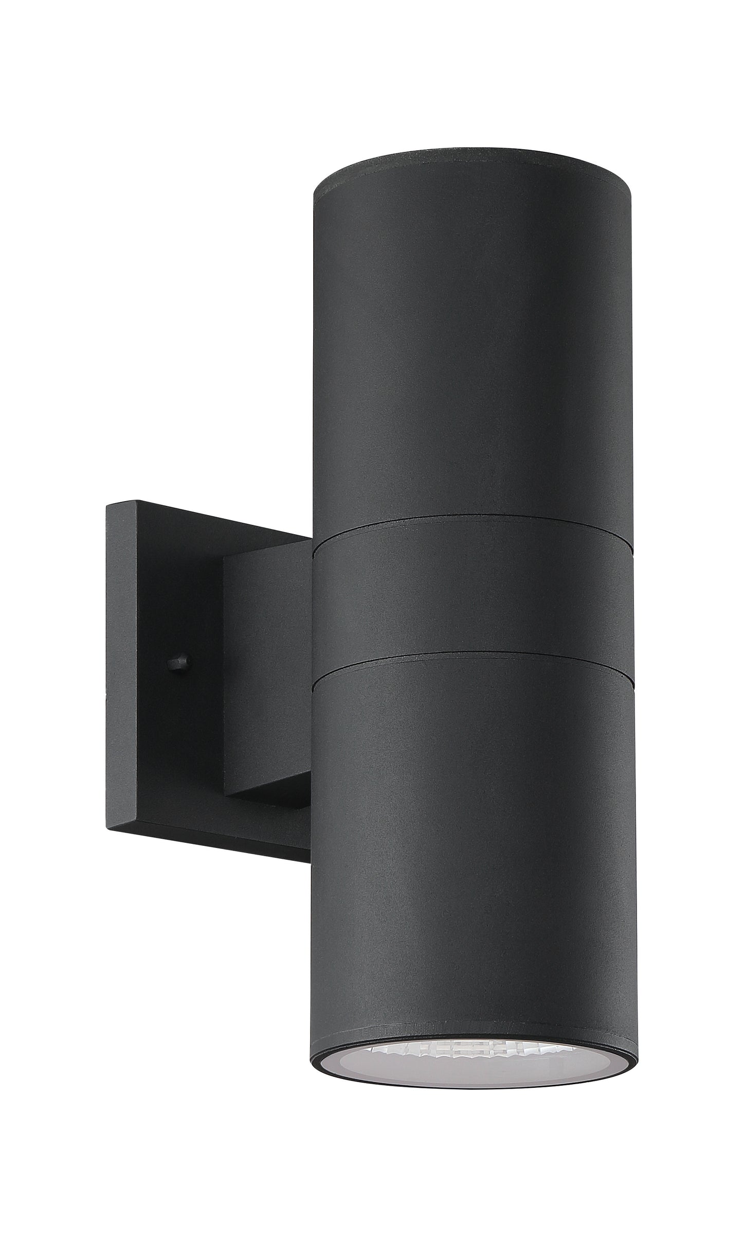 ZA2120-TB-LED - Pillar 2 Light 11.88" High Outdoor Wall Lantern - Textured Black