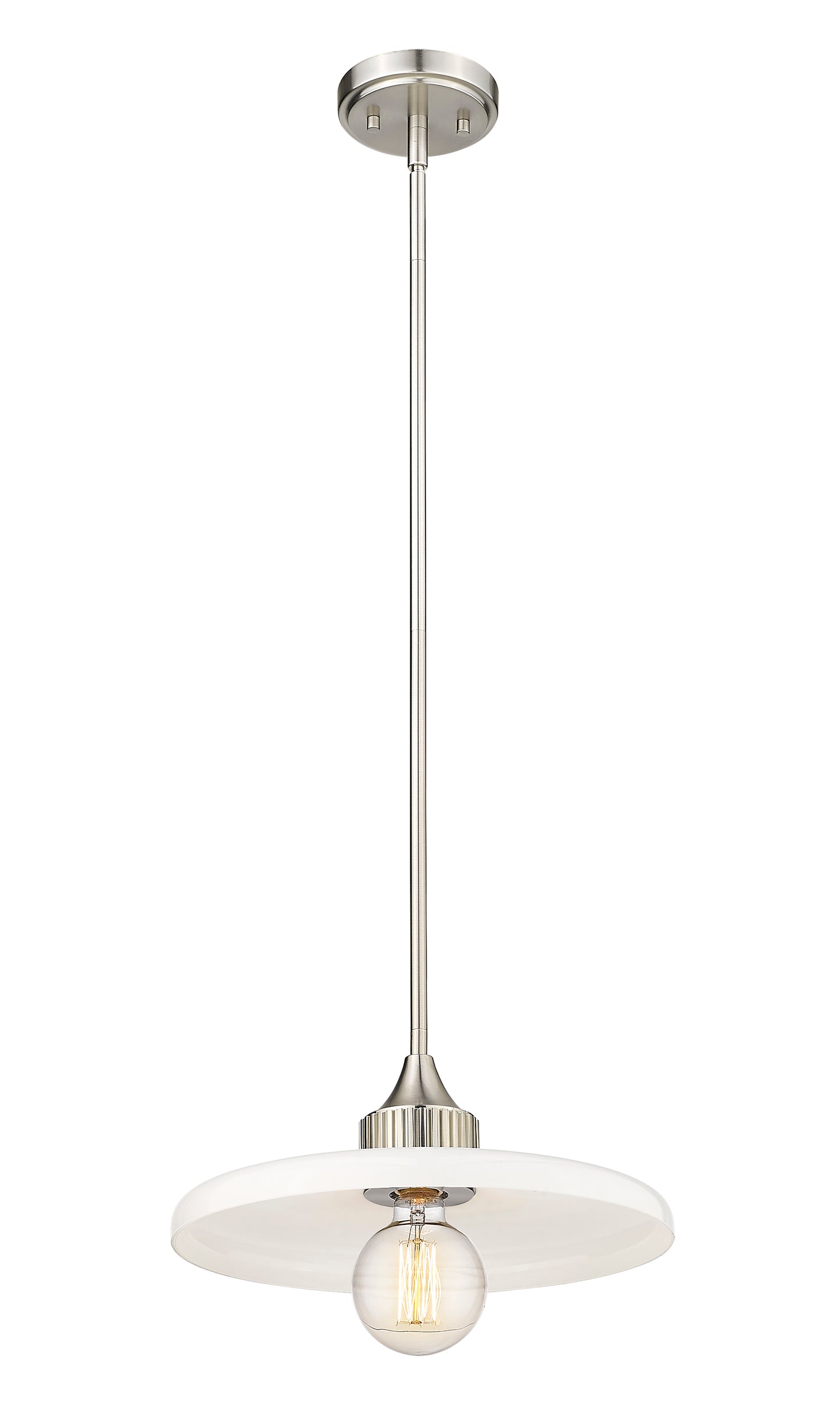 820P14-BN - Paloma 1 Light 14" Pendant - Brushed Nickel