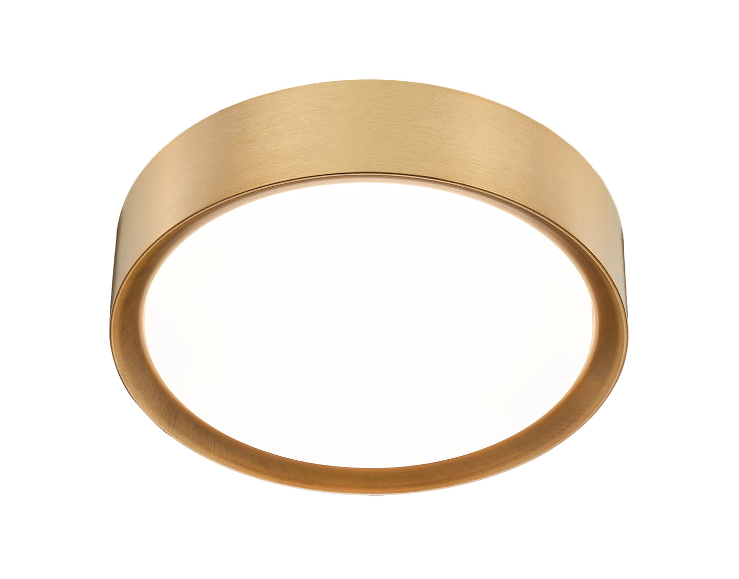 1014F12-MGLD-LED - Kawan 1 Light Flush 12" Mount - Modern Gold