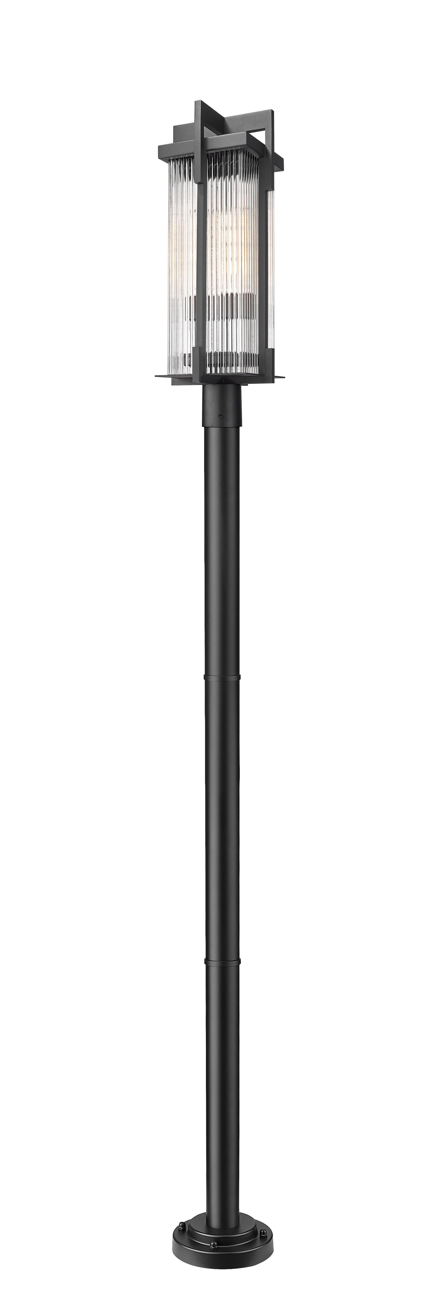 5031PHBR-5012P-BK - Fortis 2 Light 99" Post Light - Sand Black