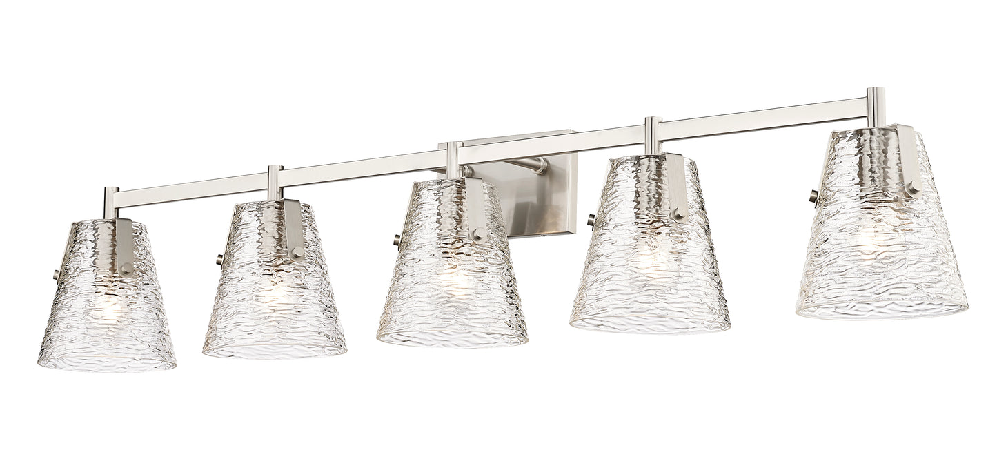 1101-5V-BN - Analia 5 Light 46" Vanity - Brushed Nickel