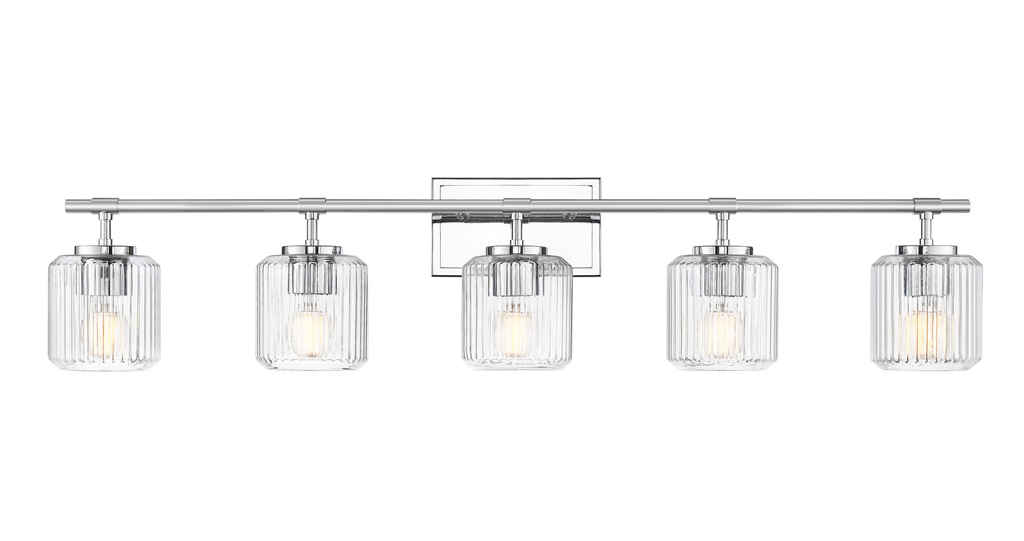 7515-5V-CH - Landon 5 Light 42" Vanity - Chrome