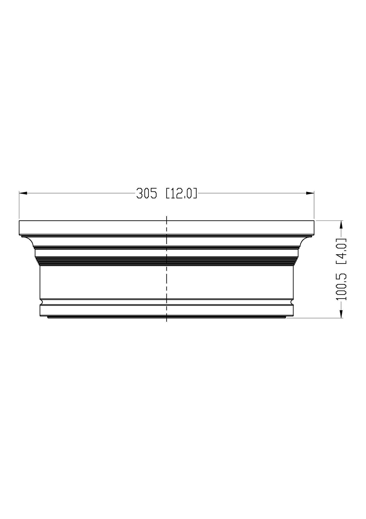 7702F12-MGLD-LED - Bentley 1 Light Flush 12" Mount - Modern Gold