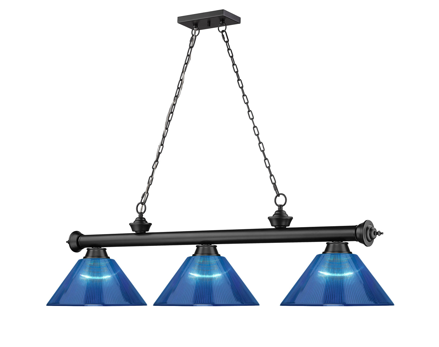 2306-3MB-ARDB - Cordon 3 Light 57" Billiard - Matte Black