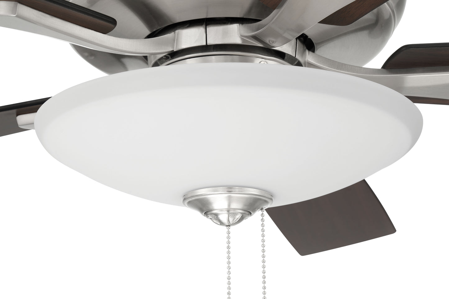 ECF111BNK5-DWWLN - Eos 3 Light Bowl 52" 5 Blade Ceiling Fan with Light Kit - Brushed Nickel
