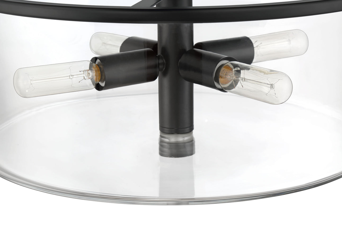 55694-FB - Hailie 4 Light 14.13" Wide Pendant - Flat Black