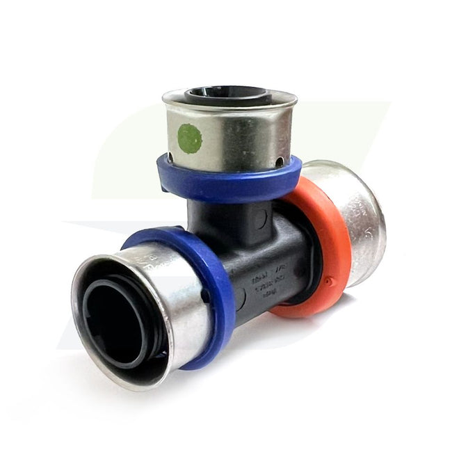 49544 - V5618 Polymer PEX Tee, 1" x 3/4" x 3/4"