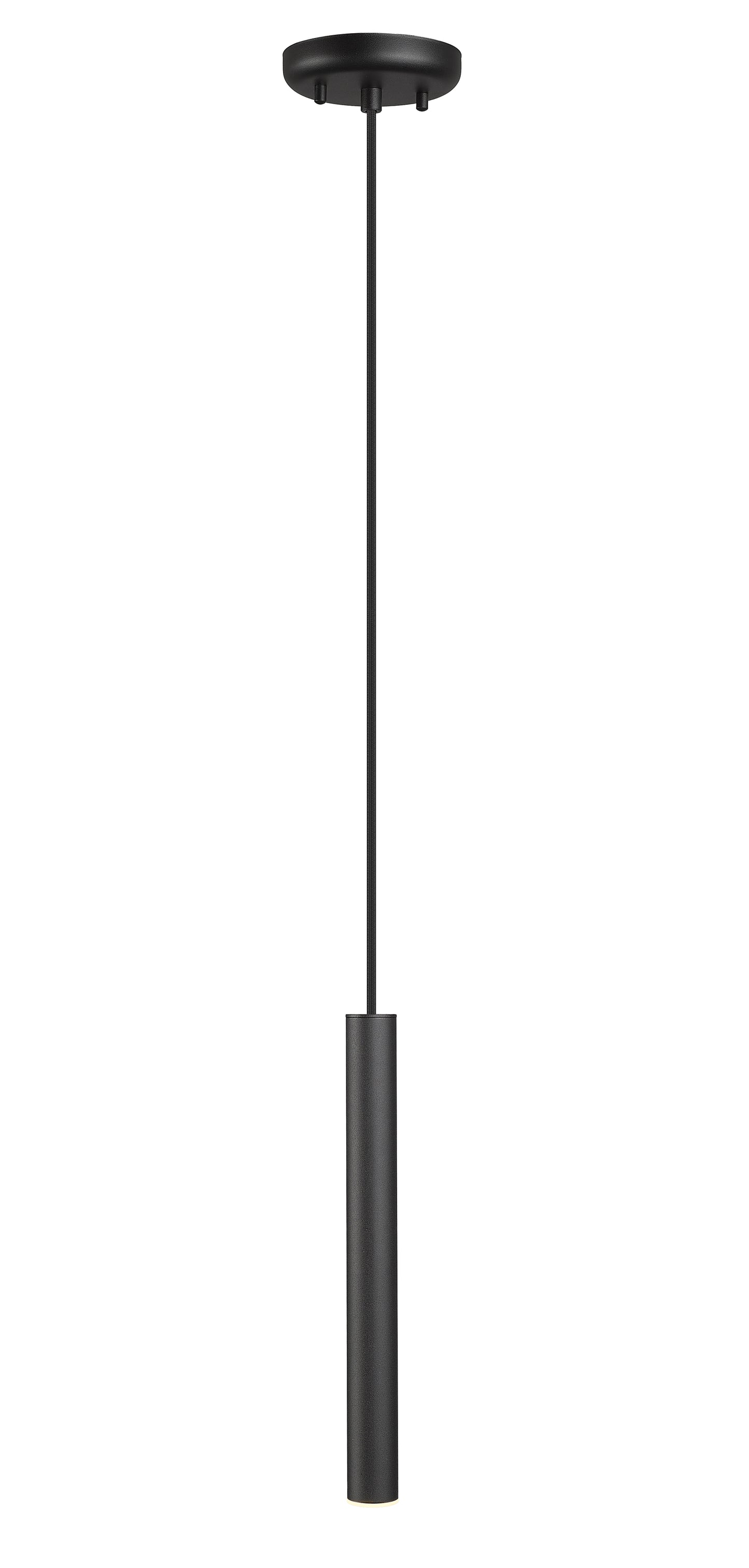 919MP12-MB-LED - Forest 1 Light Pendant 5" - Matte Black