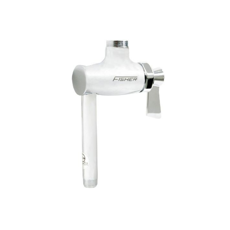 29010 - Addon Control Valve with Ceramic Cartridge, 4" Riser, Cross Handle, Swivel Outlet