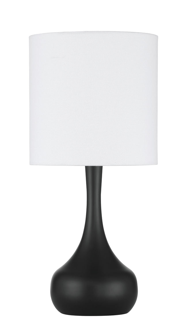 86226FB-T - Pallo 1 Light 17" High Table Lamp - Flat Black