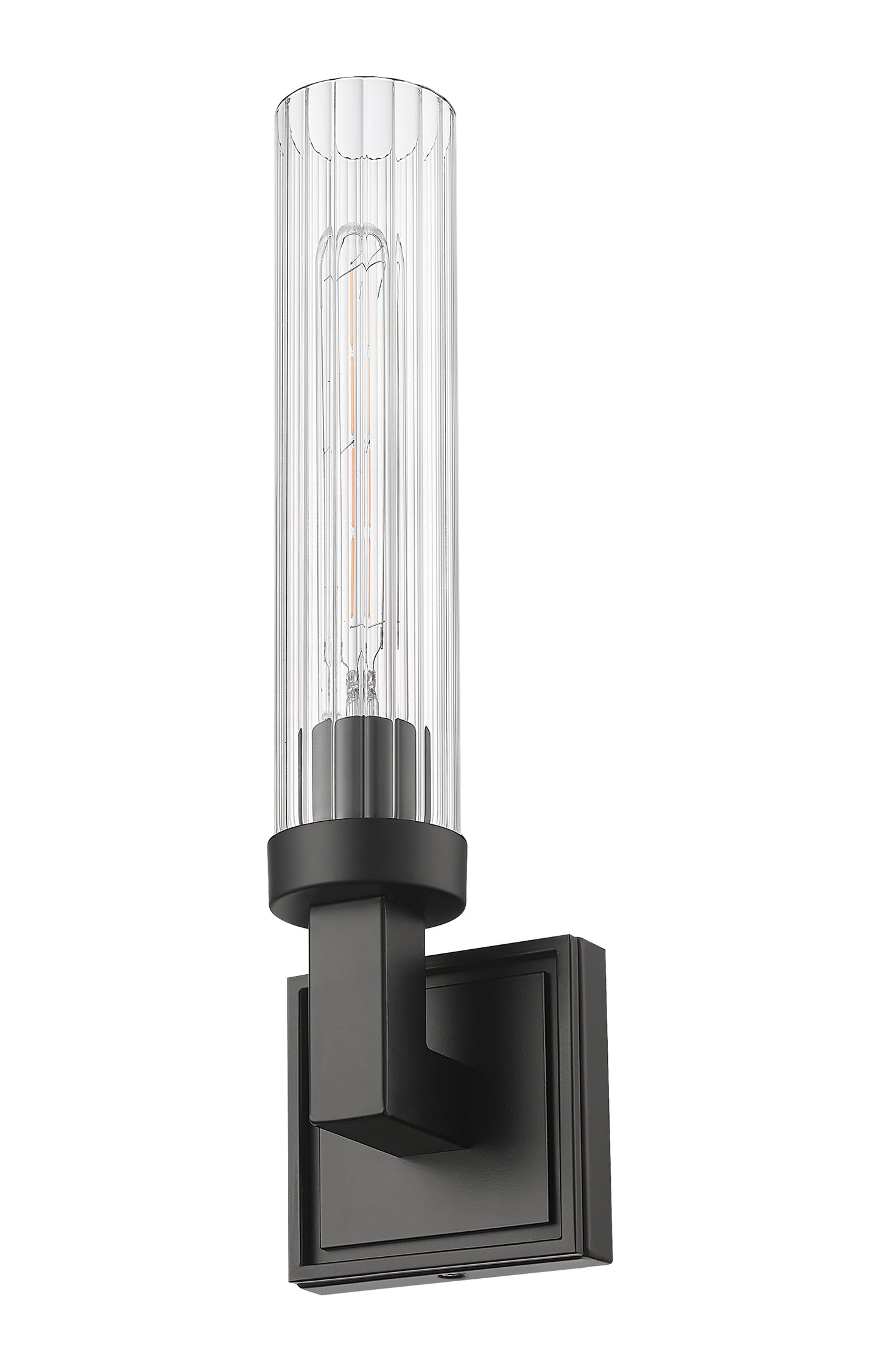 740-1S-MB - Beau 1 Light Wall 17" Sconce - Matte Black