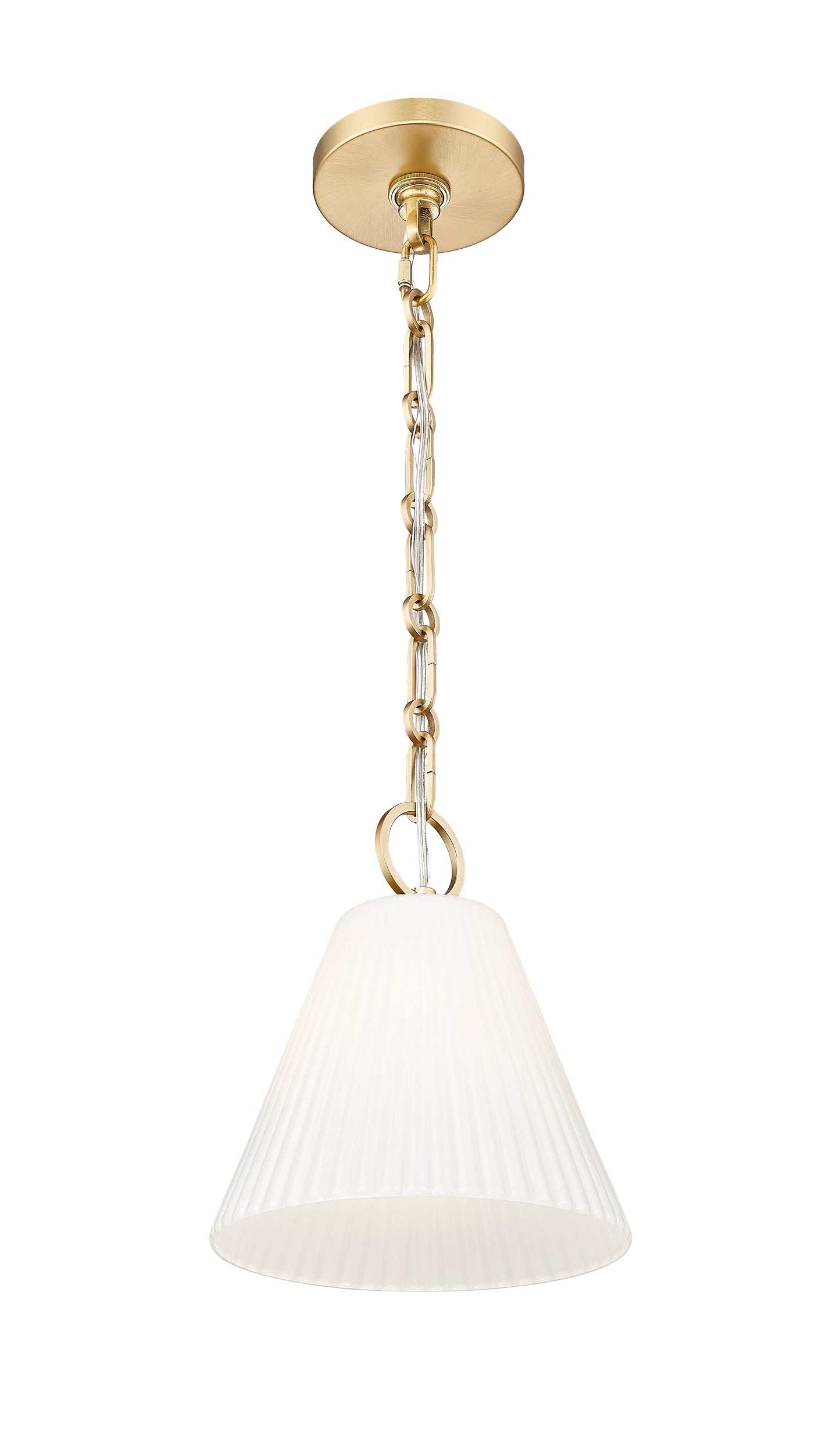 3042P10-MGLD - Alaric 1 Light 10" Pendant - Modern Gold