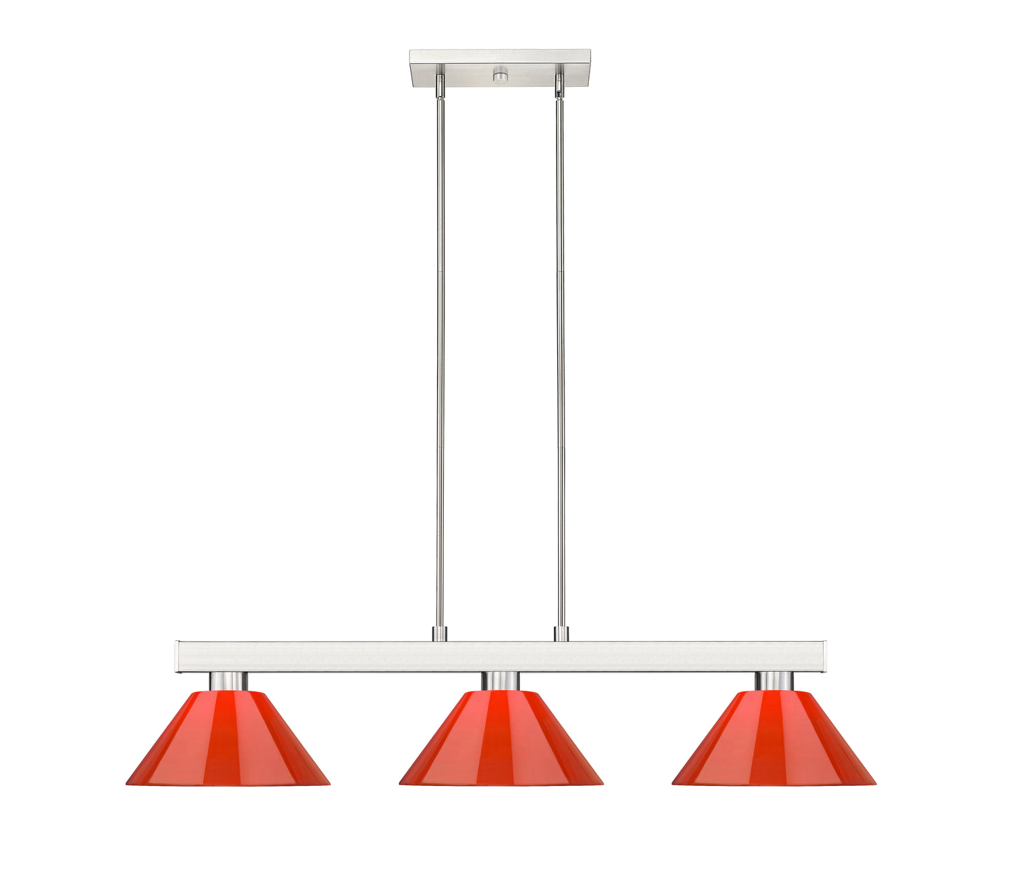 152BN-PRD - Cobalt 3 Light 46" Billiard - Brushed Nickel