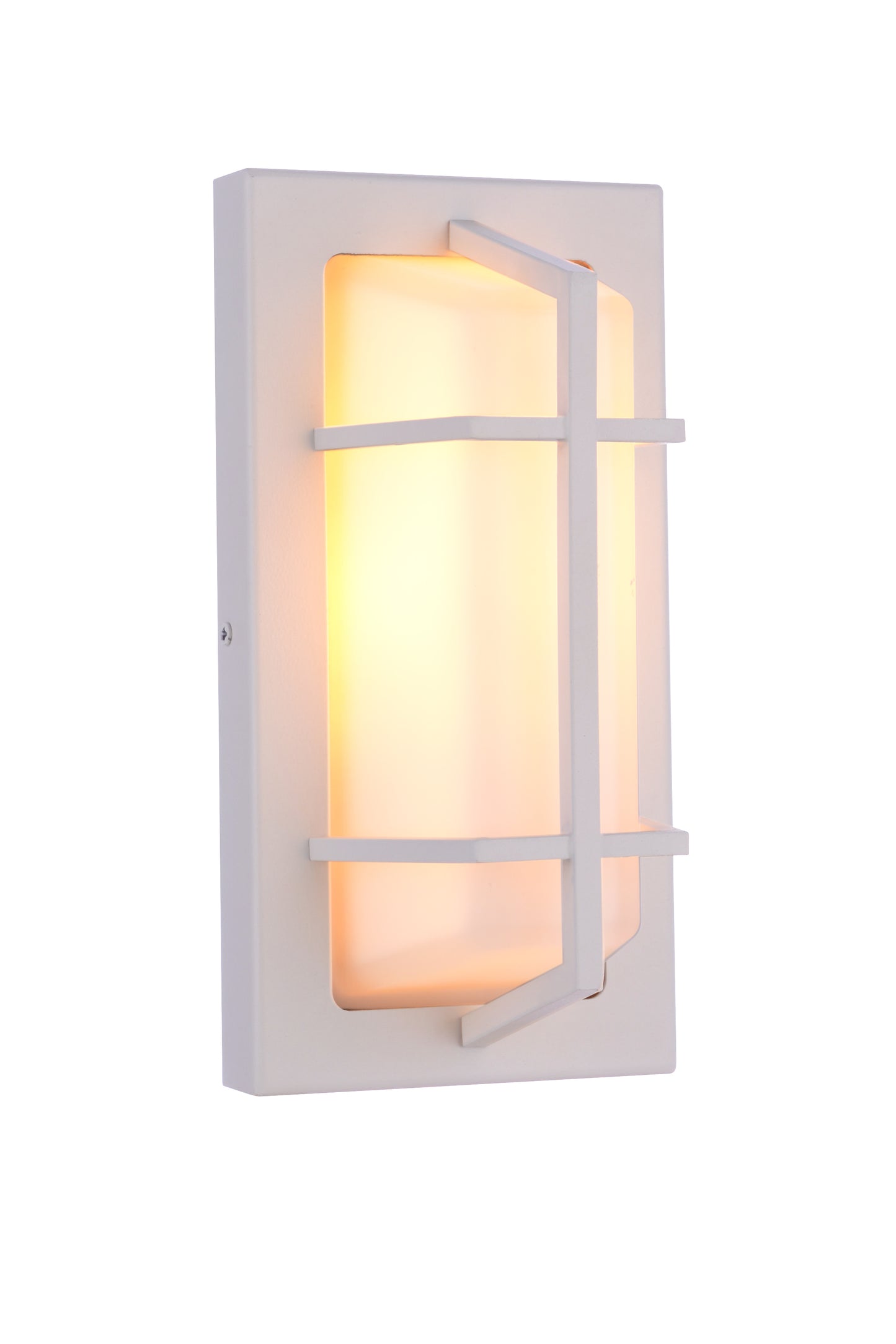 ZA6102-TW - Bulkhead Rectangular 1 Light 10" High Outdoor Wall/Ceiling Mount - Textured White