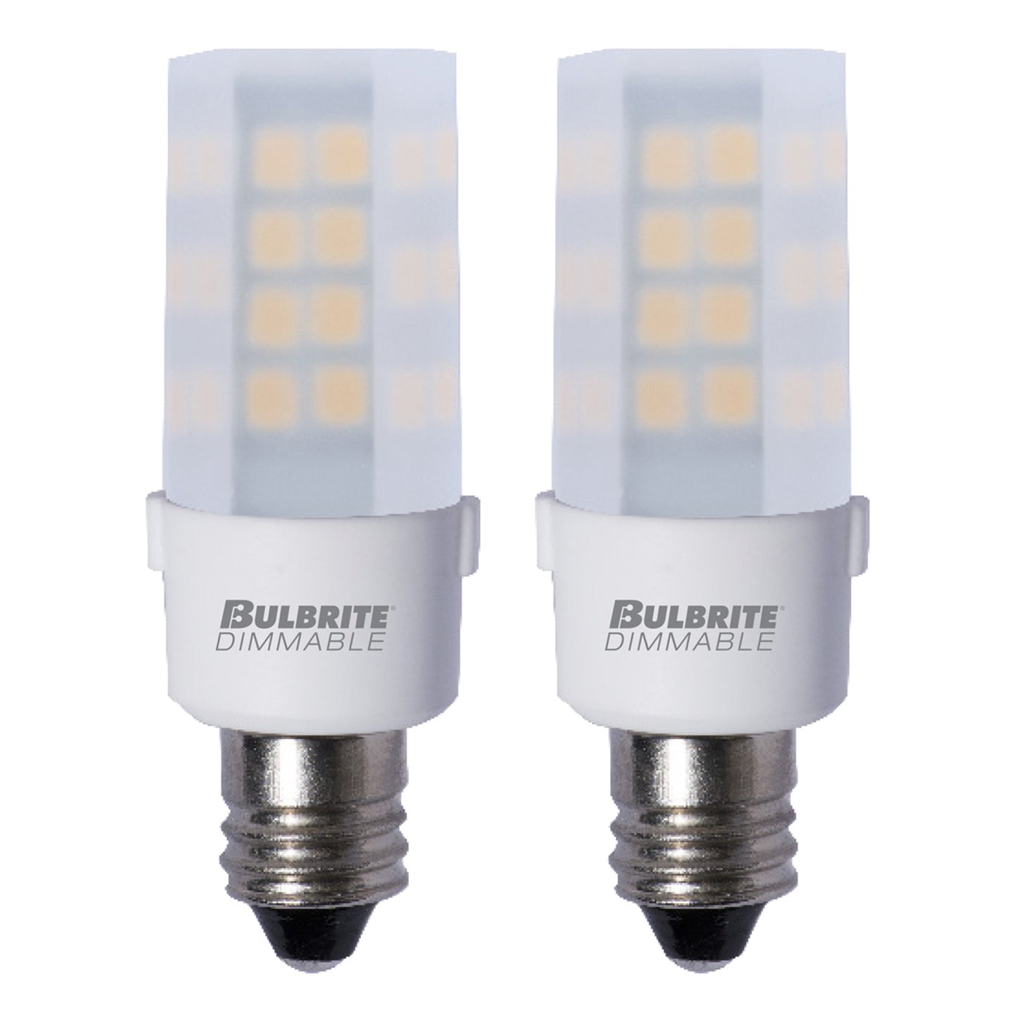 770585 - Dimmable Frost T6 LED Candelabra Light Bulb - 4.5 Watt - 3000K - 2 Pack