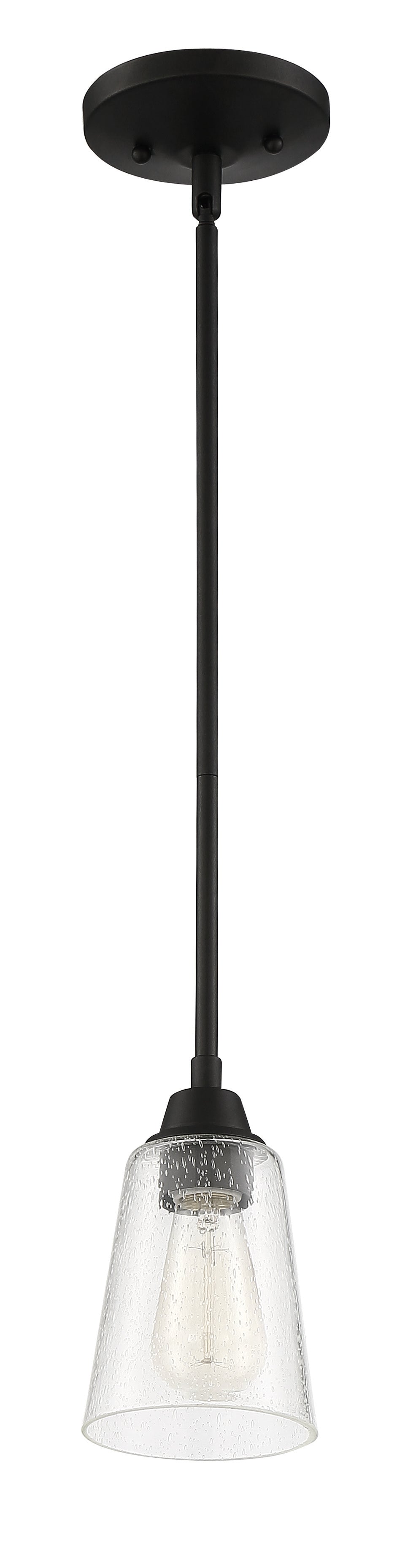 41991-ESP-CS - Grace 1 Light 5" Wide Mini Pendant - Espresso