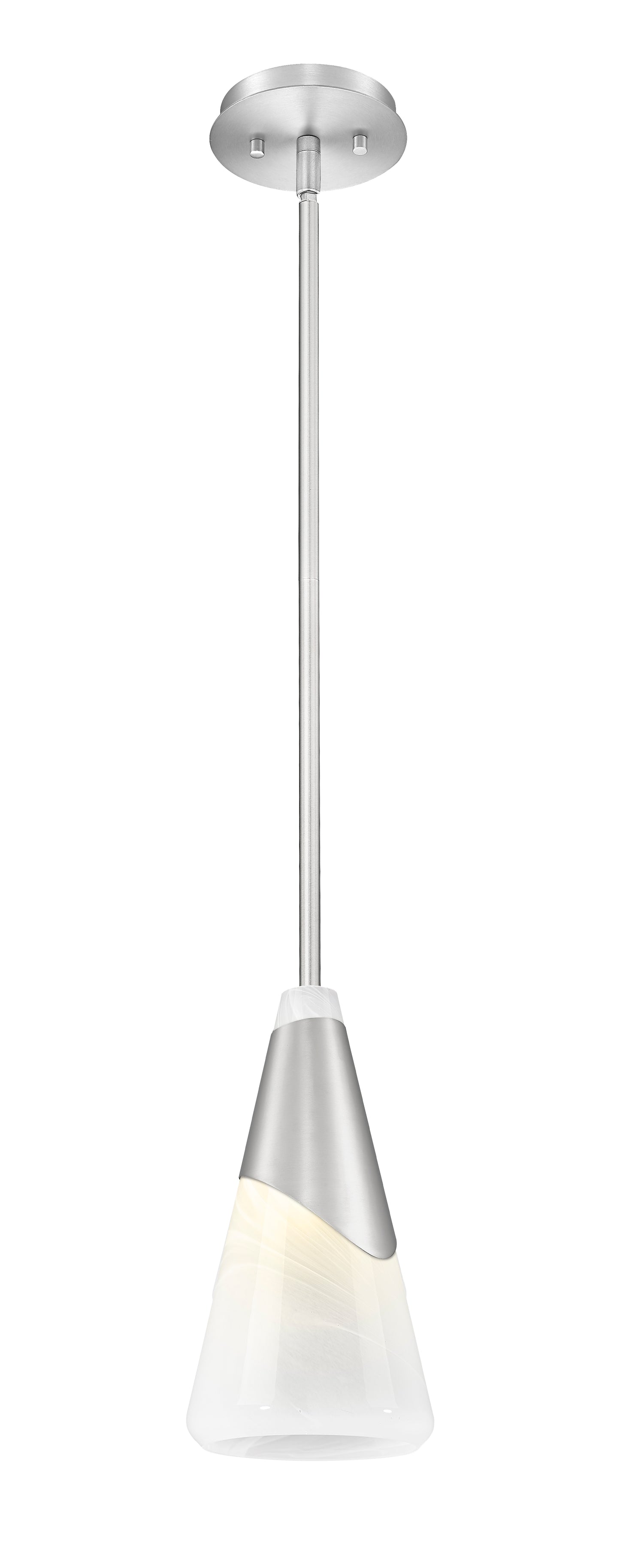 828P7-ROD-BN - Aimie 1 Light 7" Pendant - Brushed Nickel