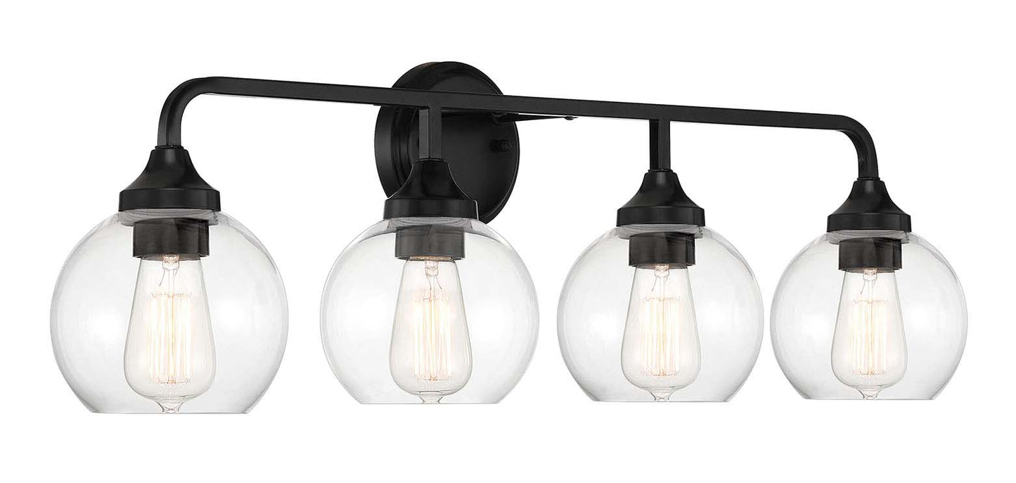 56204-FB - Glenda 4 Light 32" Wide Vanity Light - Flat Black