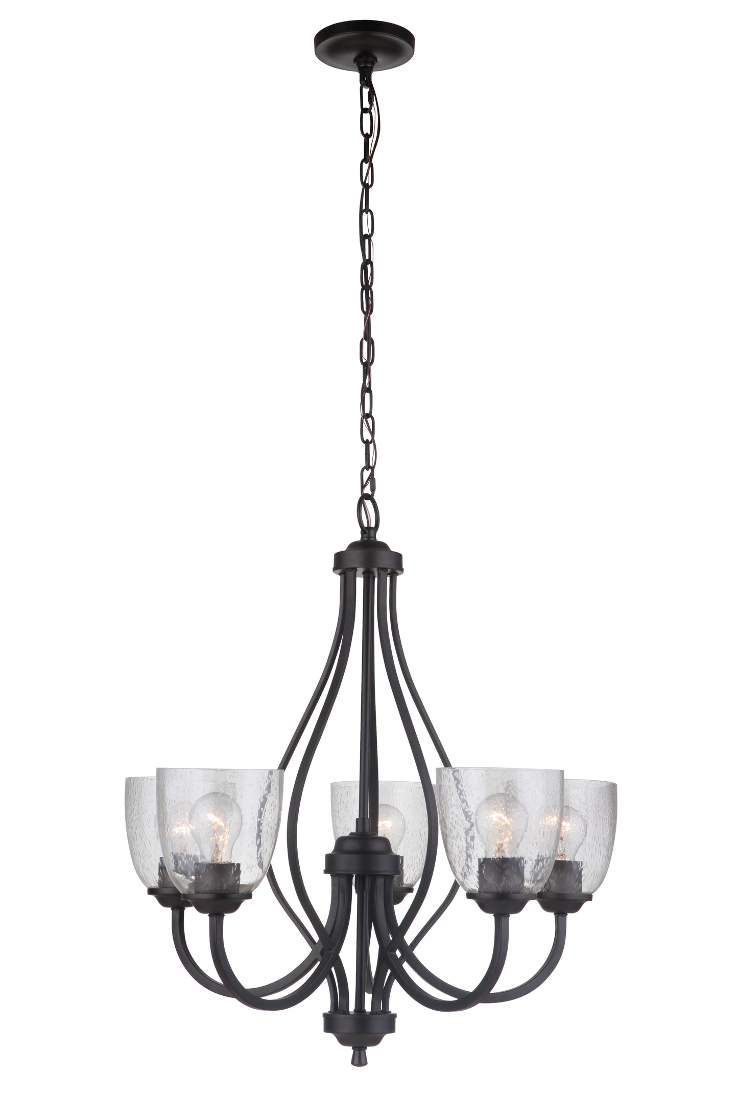 49925-ESP - Serene 5 Light 25" Wide Chandelier - Espresso