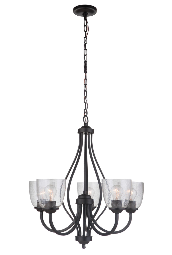 49925-ESP - Serene 5 Light 25" Wide Chandelier - Espresso