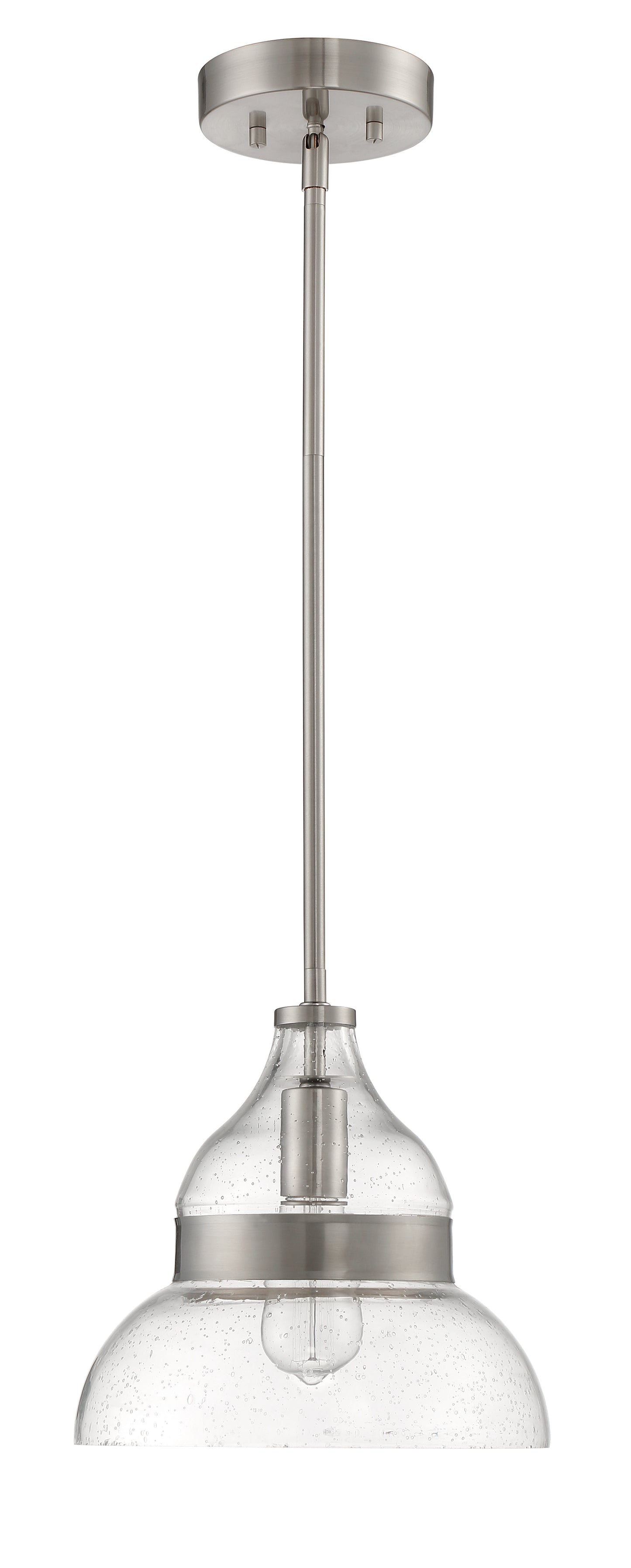 P960BNK1 - Pendant 1 Light 10.5" Wide Mini Pendant - Brushed Nickel