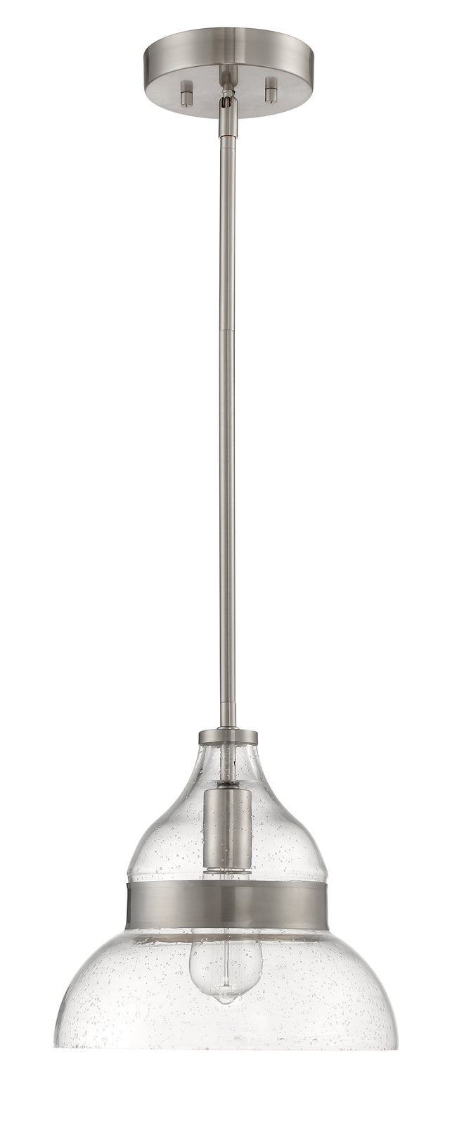 P960BNK1 - Pendant 1 Light 10.5" Wide Mini Pendant - Brushed Nickel