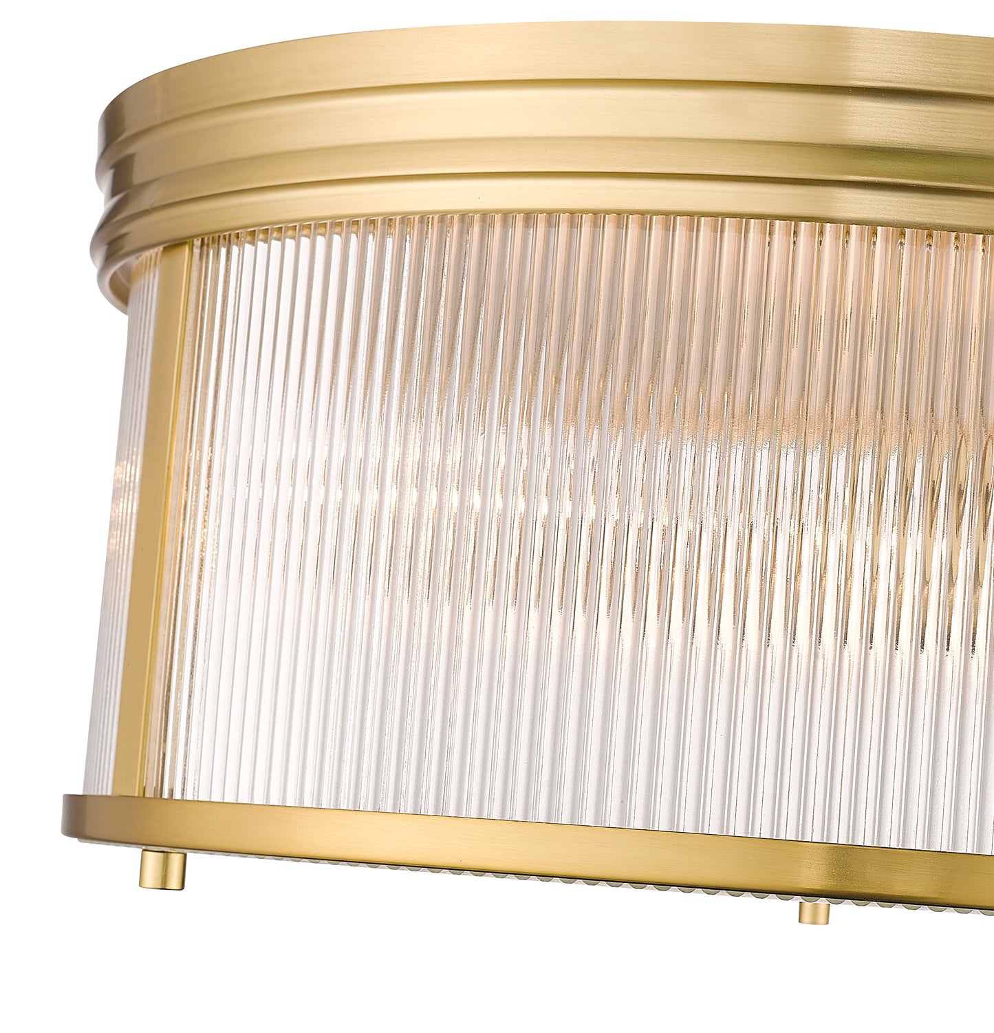 7504FR18-MGLD - Carnaby 4 Light Flush 18" Mount - Modern Gold