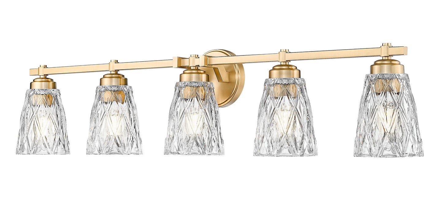 1960-5V-MGLD - Andree 5 Light 40" Vanity - Modern Gold