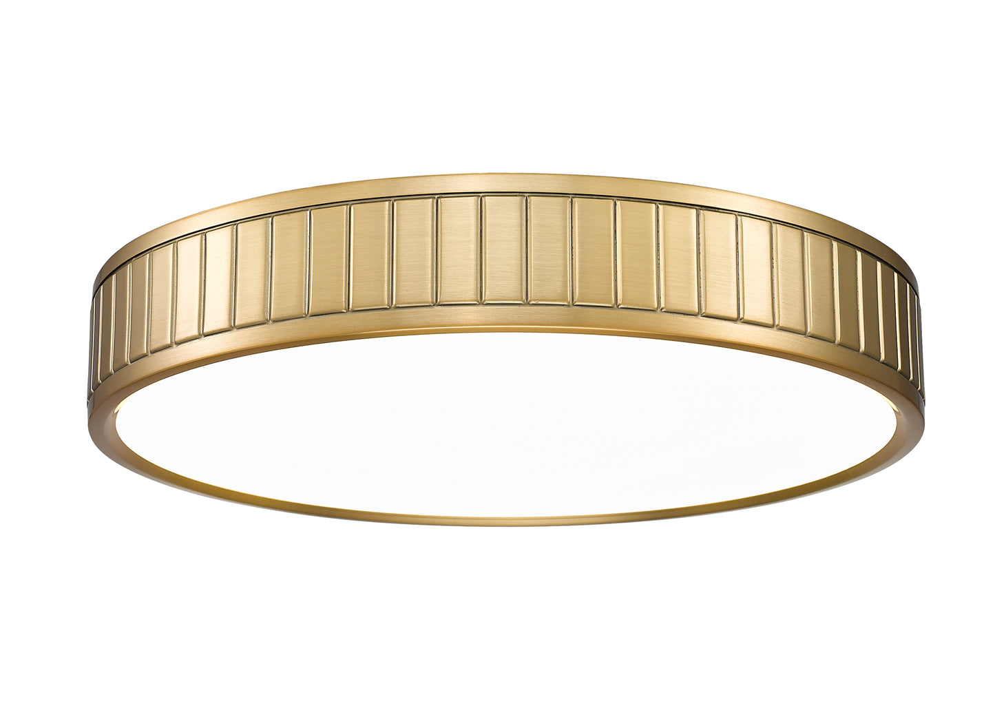 1005F16-MGLD-LED - Madison 1 Light Flush 16" Mount - Modern Gold