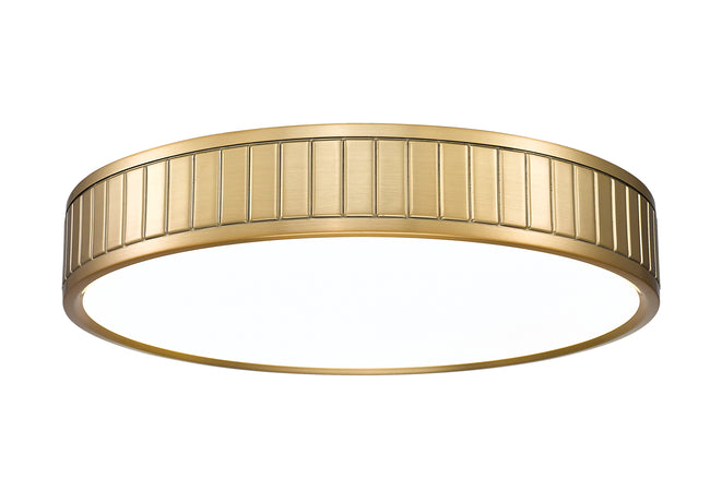 1005F16-MGLD-LED - Madison 1 Light Flush 16" Mount - Modern Gold