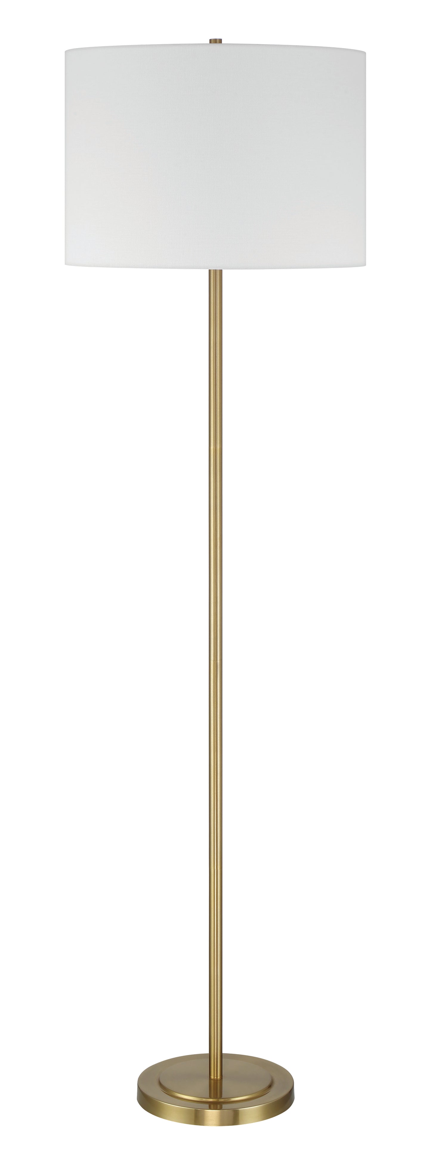 87010SB-F - Jones 1 Light 65" High Floor Lamp - Satin Brass