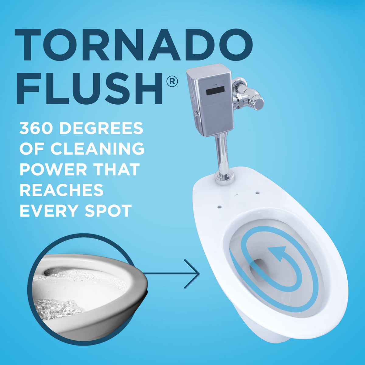 CT725CUG#01 - Commercial Floor Mounted Elongated Toilet with CEFIONTECT Ceramic Glaze - Cotton White