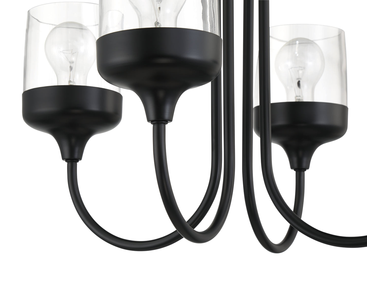 58124-FB - Wrenn 4 Light 20" Wide Chandelier - Flat Black